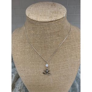 .925 Golf Clubs Charm on Sterling Silver Box Chain #golf